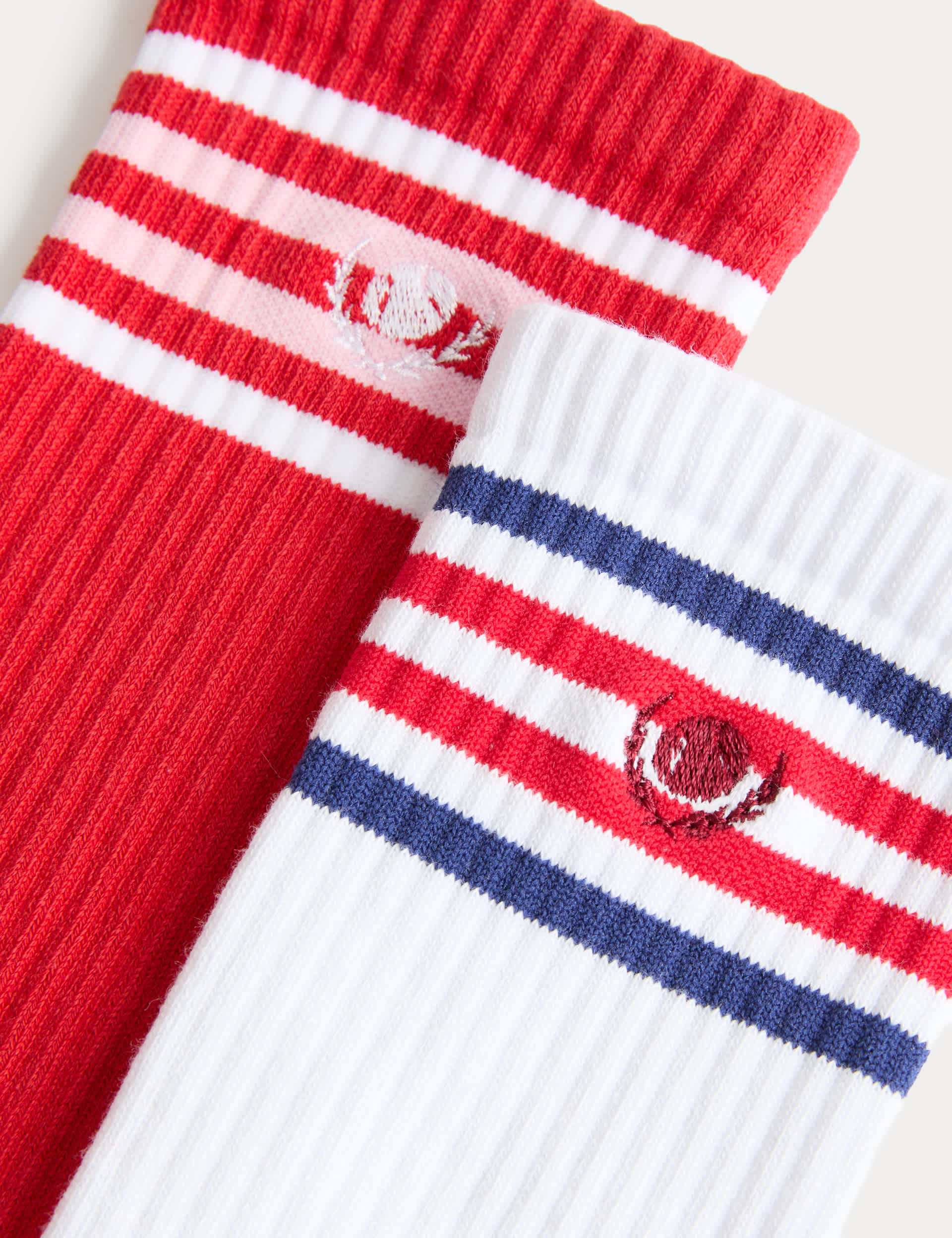M&S cotton rich sporty crew socks 2 pack, imported from the UK