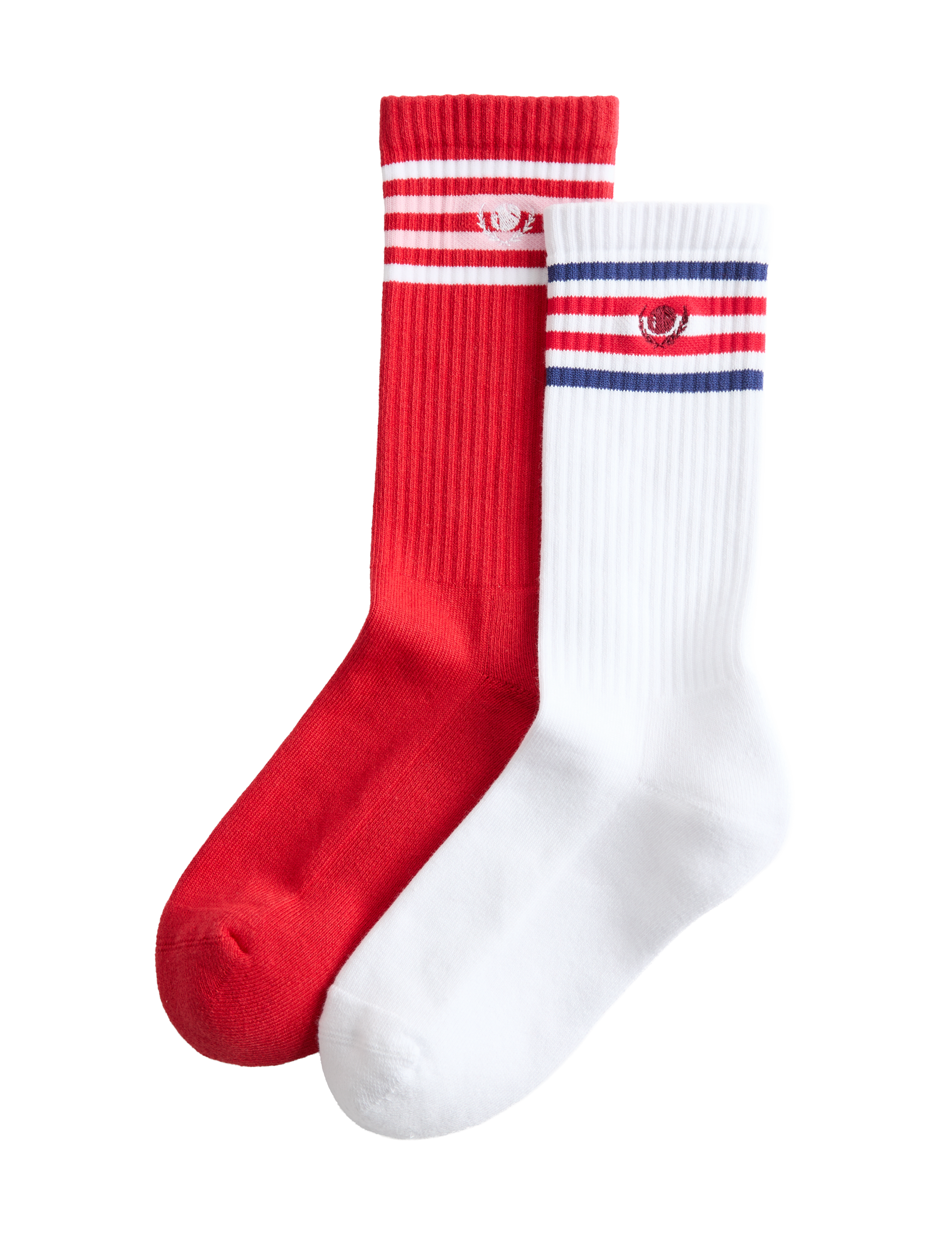M&S cotton rich sporty crew socks 2 pack, imported from the UK