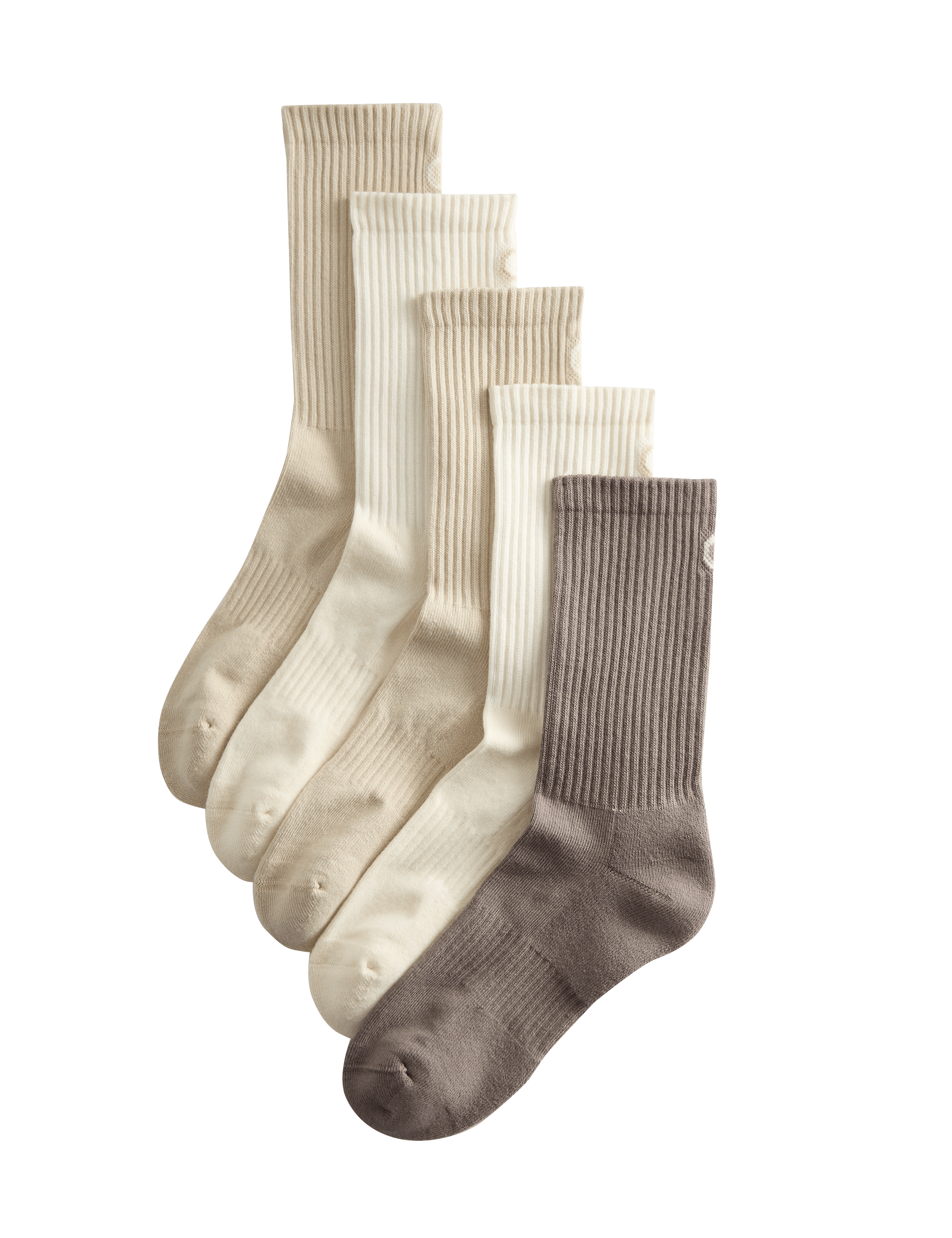 Goodmove 5pk Cotton Rich Cushioned Crew Socks