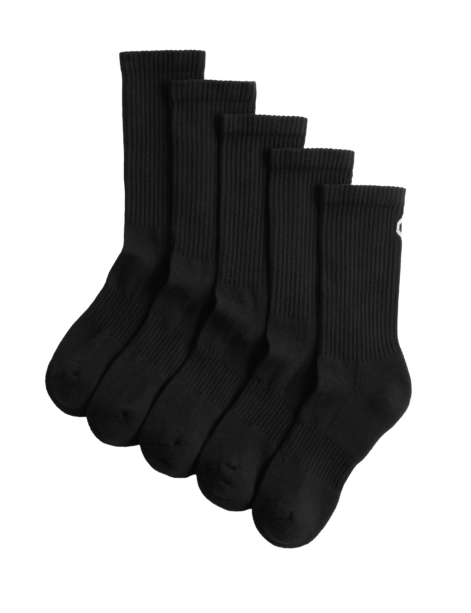 Goodmove cotton rich cushioned crew socks 5-pack, imported from the UK