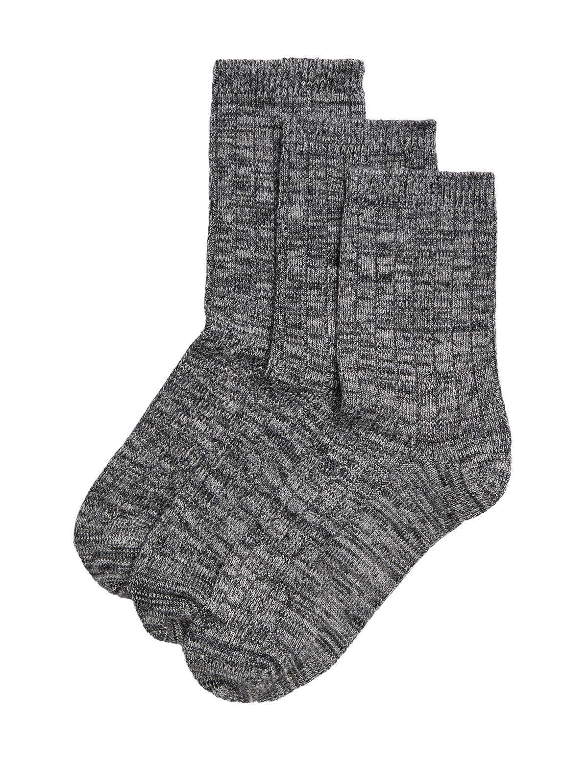 M&S 3pk Thermal Sumptuously Soft Ankle High Socks