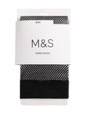 M&S Fishnet Knee Highs with added stretch, imported from the UK