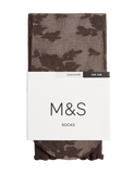 M&S Floral Lace Ankle High Socks