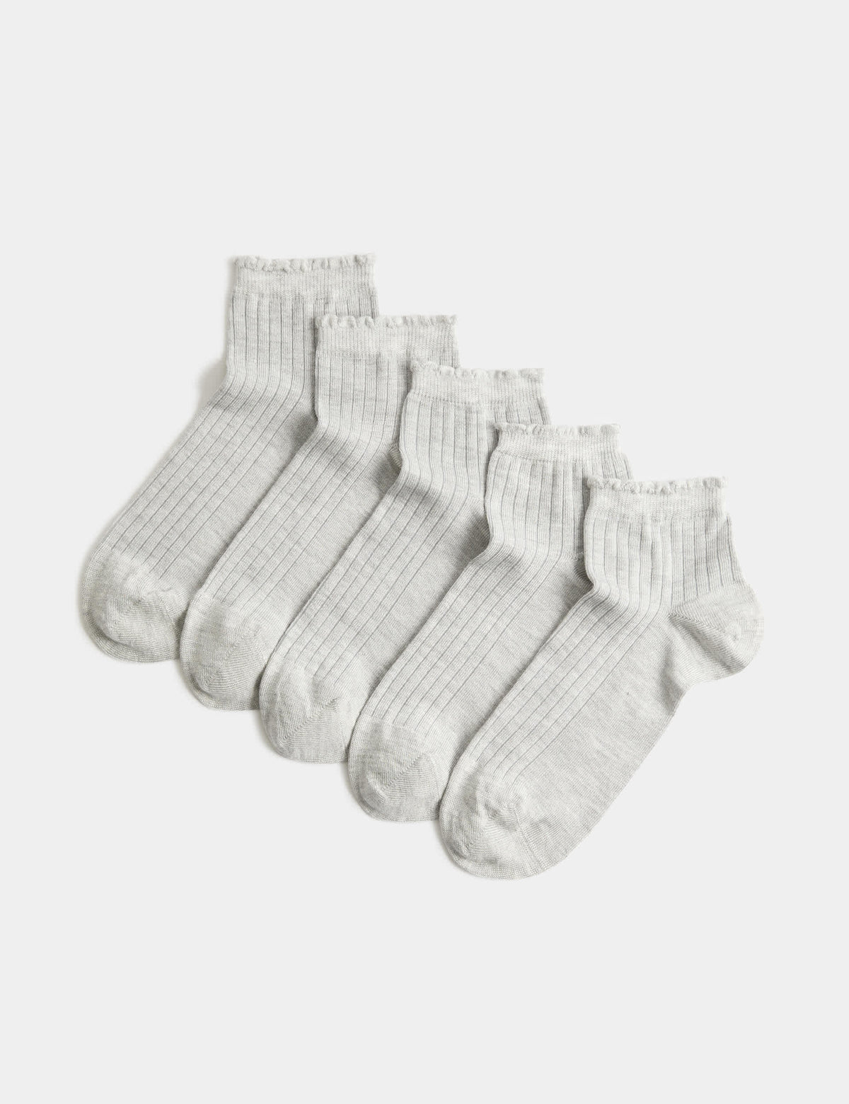 M&S 5pk Seamless Toes Anklets