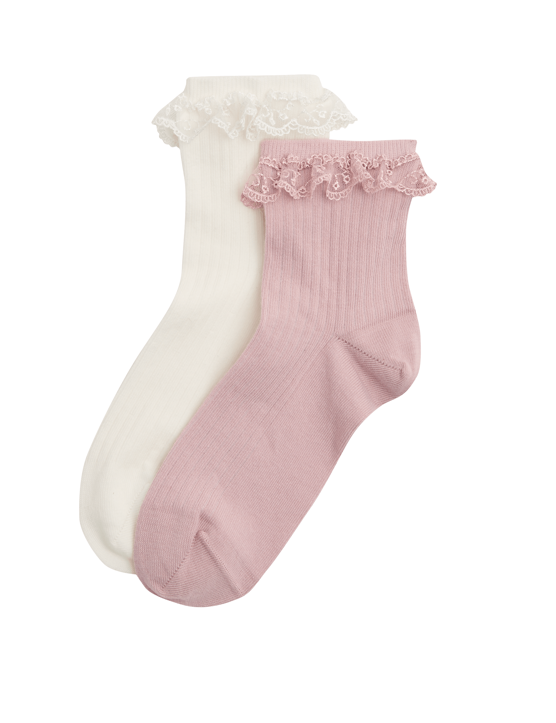 M&S cotton rich quarter socks pack of 2 - British product