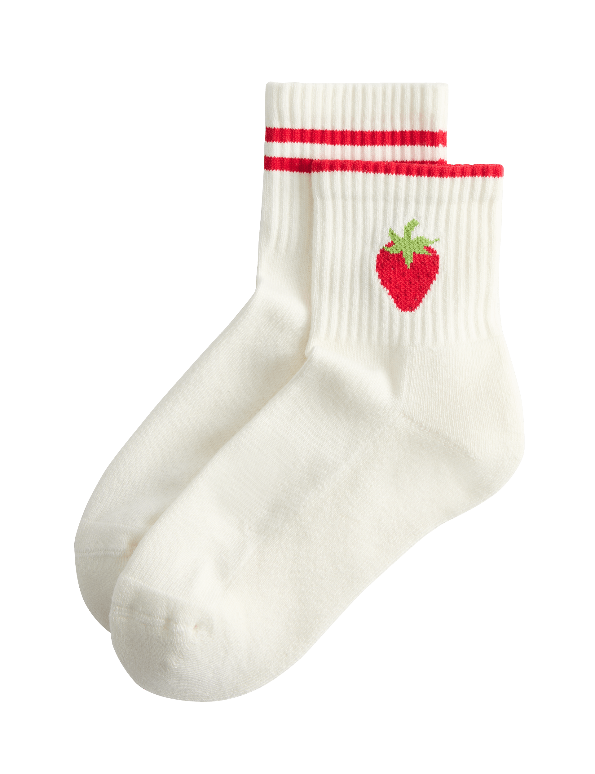M&S cotton rich fruit quarter socks (British brand)