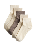 Goodmove 5pk Cotton Rich Cushioned Anklets