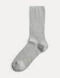 M&S cotton blend crew socks with diamantes (British brand)