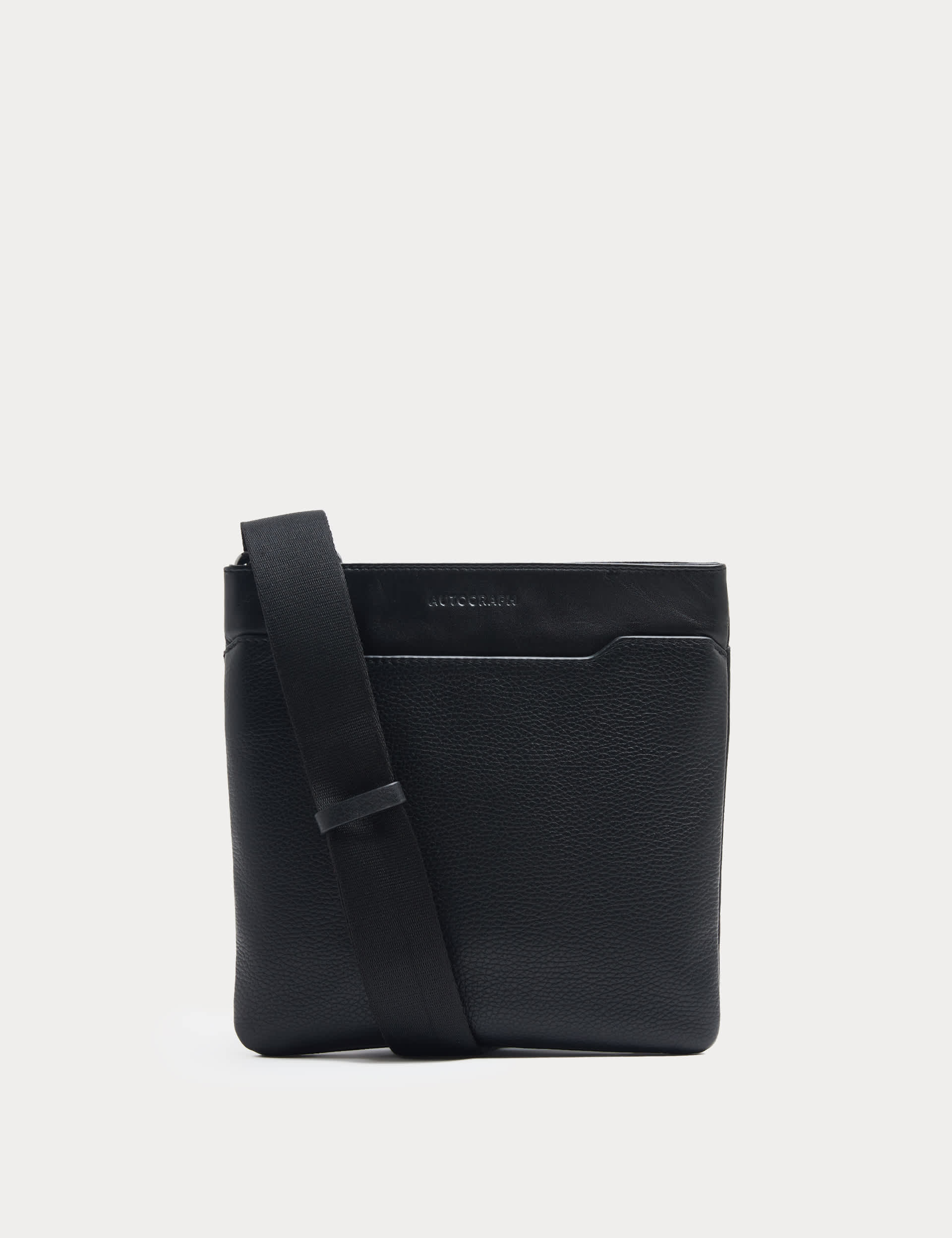 Autograph leather crossbody bag adjustable strap (British brand)