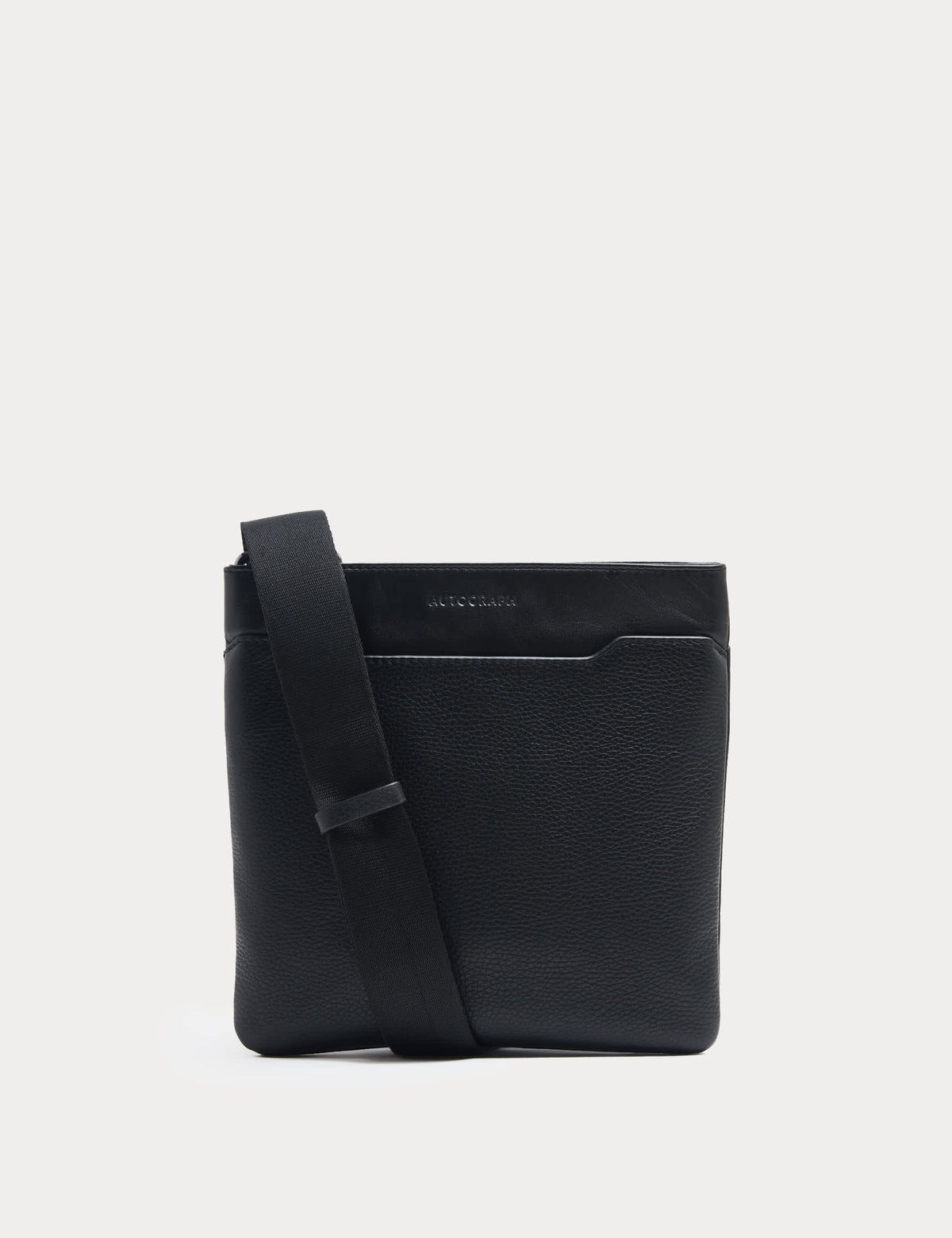 Autograph leather crossbody bag adjustable strap (British brand)
