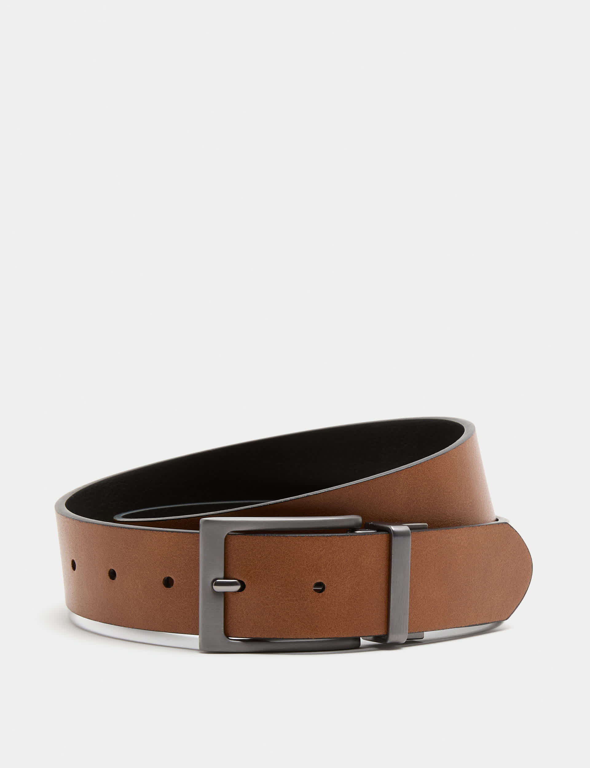 M&S casual reversible belt with metal buckle, imported from the UK