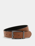 M&S casual reversible belt with metal buckle, imported from the UK