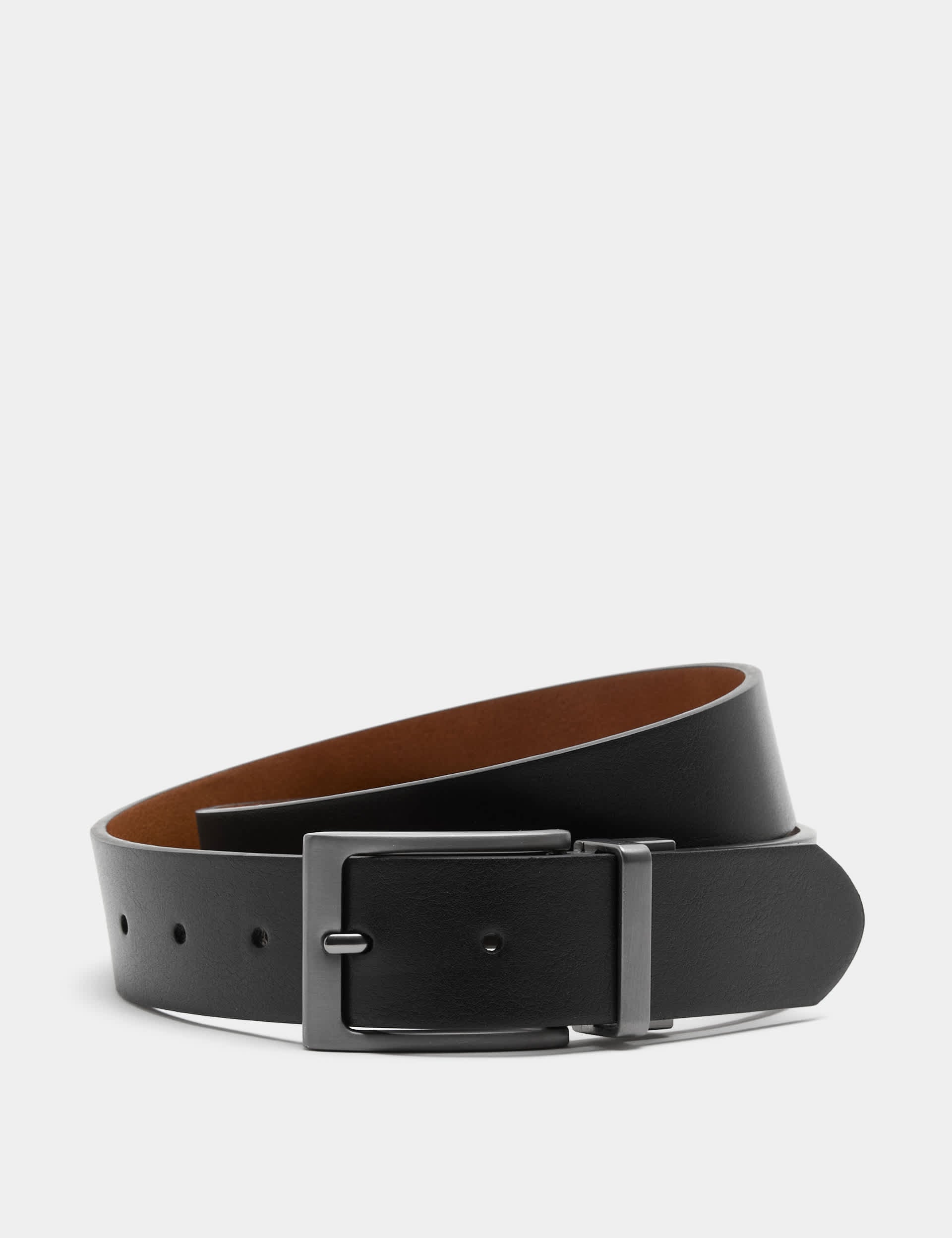M&S casual reversible belt with metal buckle, imported from the UK
