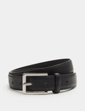 M&S smart belt polyurethane stitch detailing metal buckle - British product