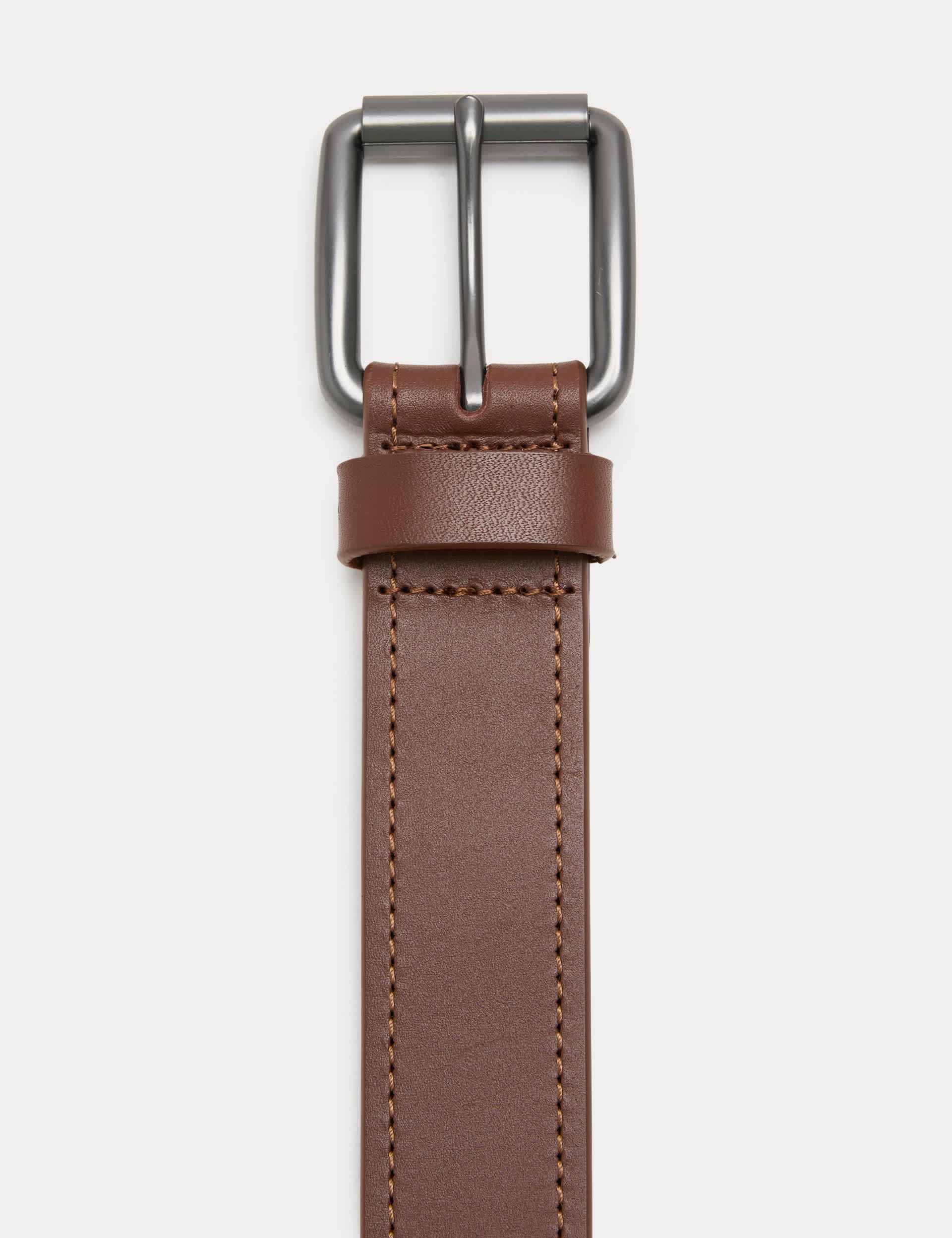 M&S Leather Stitch Detail Belt