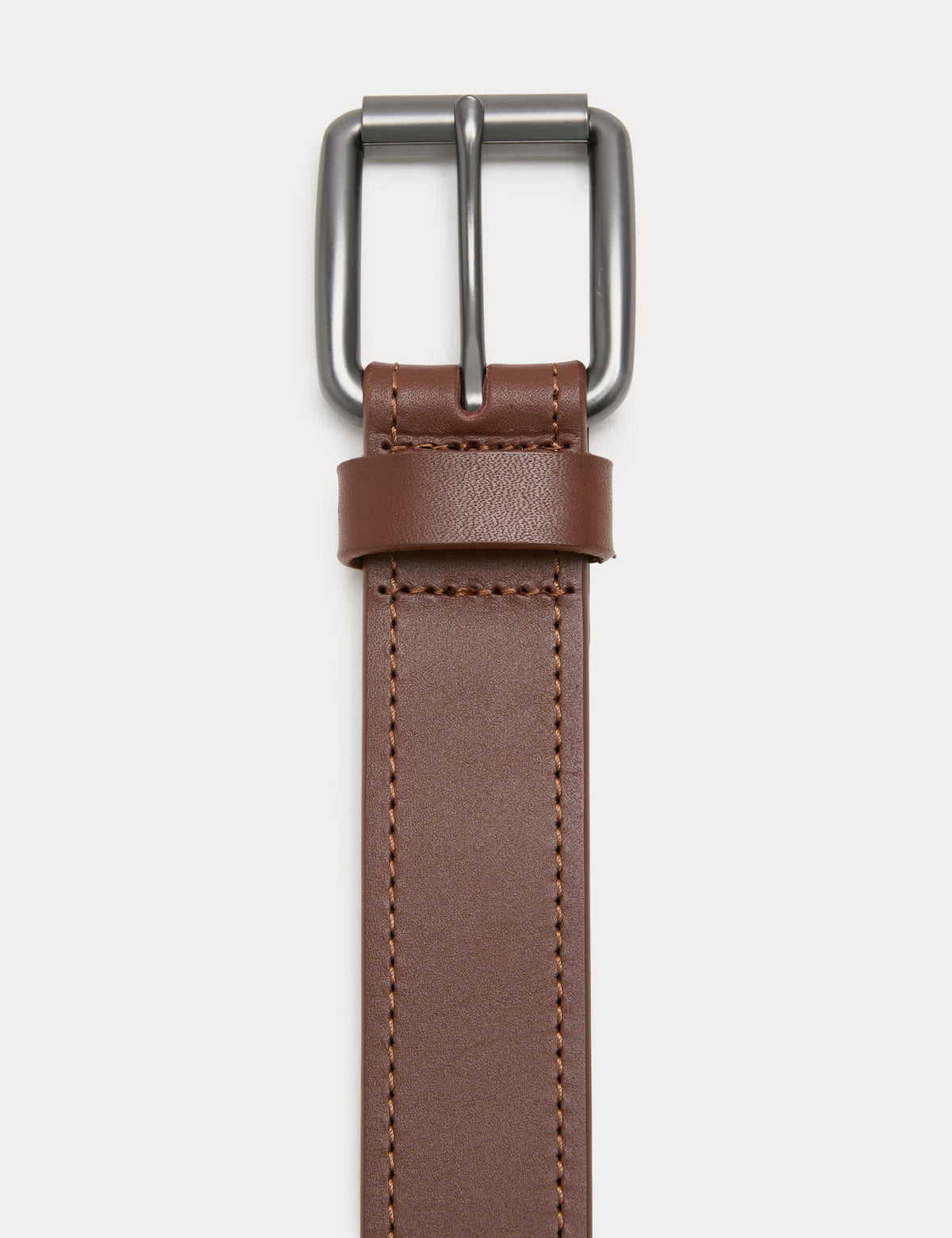 M&S Leather Stitch Detail Belt