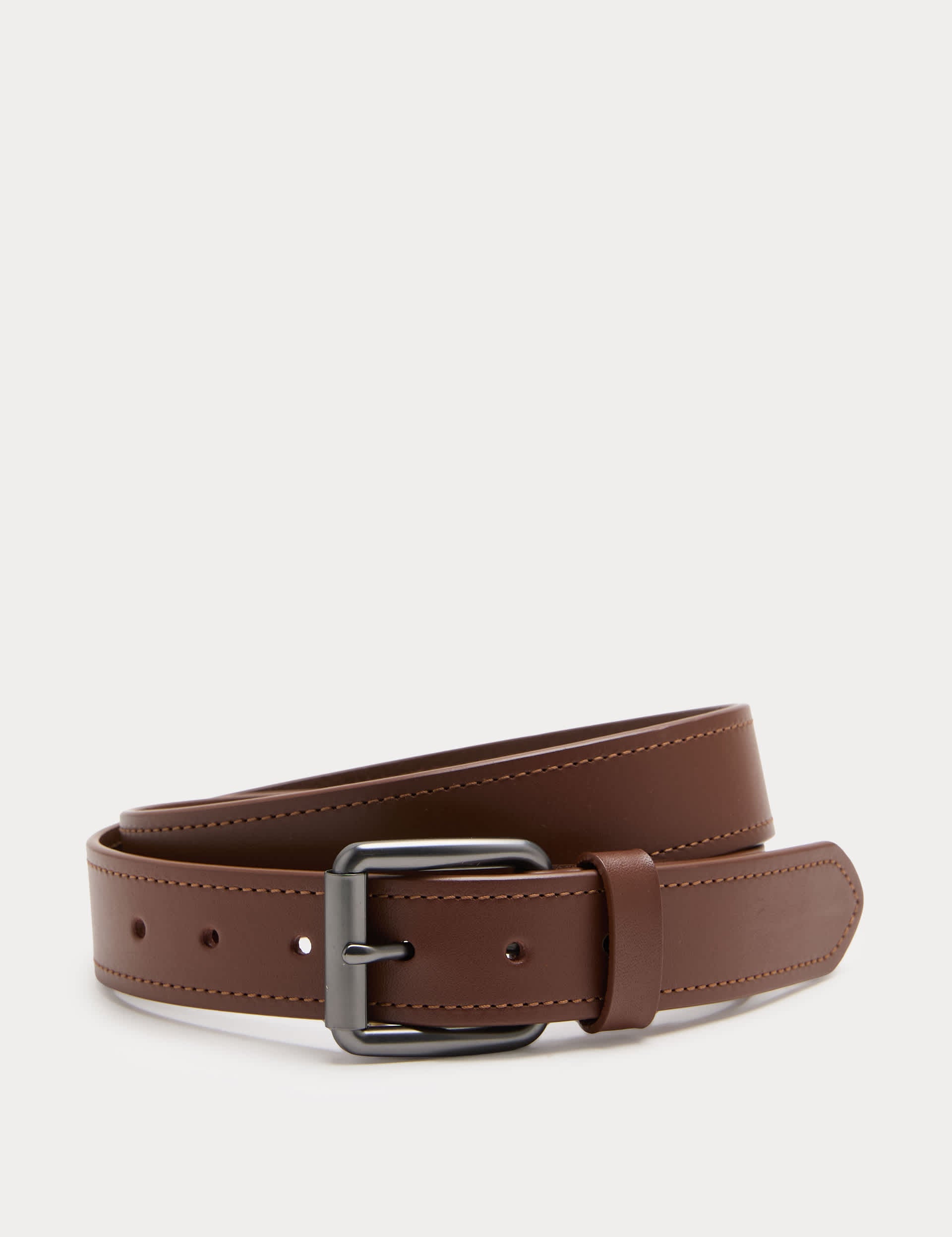 M&S leather stitch detail belt, UK version