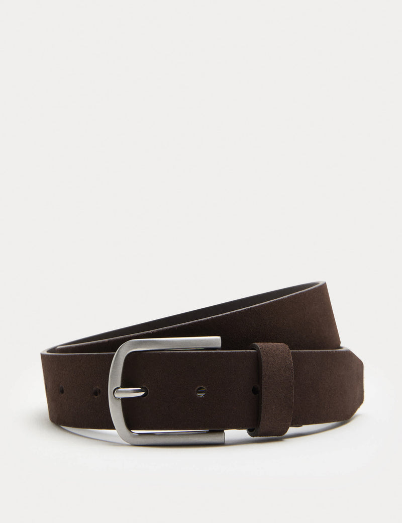 M&S suede casual belt with metal buckle - British product