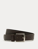 M&S leather textured belt with metal buckle, imported from the UK