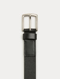 M&S leather textured belt with metal buckle, imported from the UK