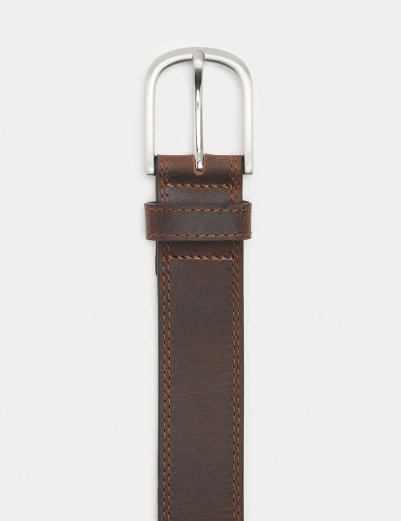 M&S leather stitch detail belt, UK version