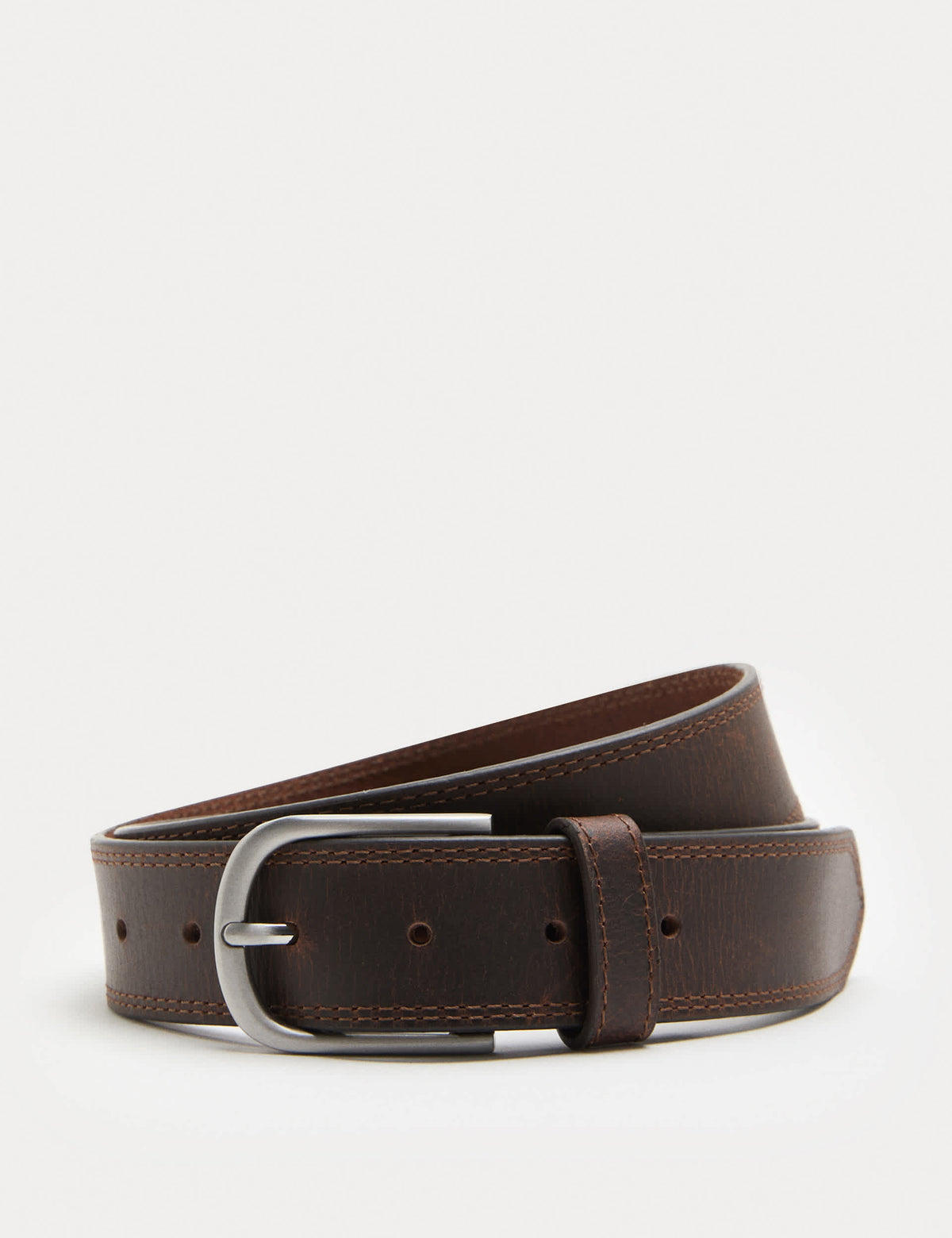 M&S leather stitch detail belt, UK version