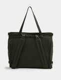 Goodmove hybrid tote bag with water-resistant finish, imported from the UK