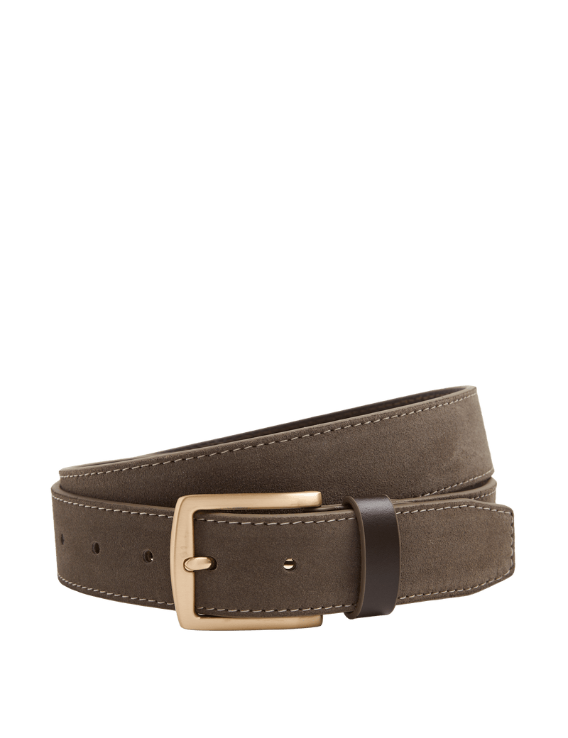 Autograph contrast suede belt pin buckle (British brand)