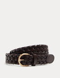 M&S plaited leather belt - British product