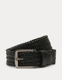 M&S stretch leather plaited belt (British brand)