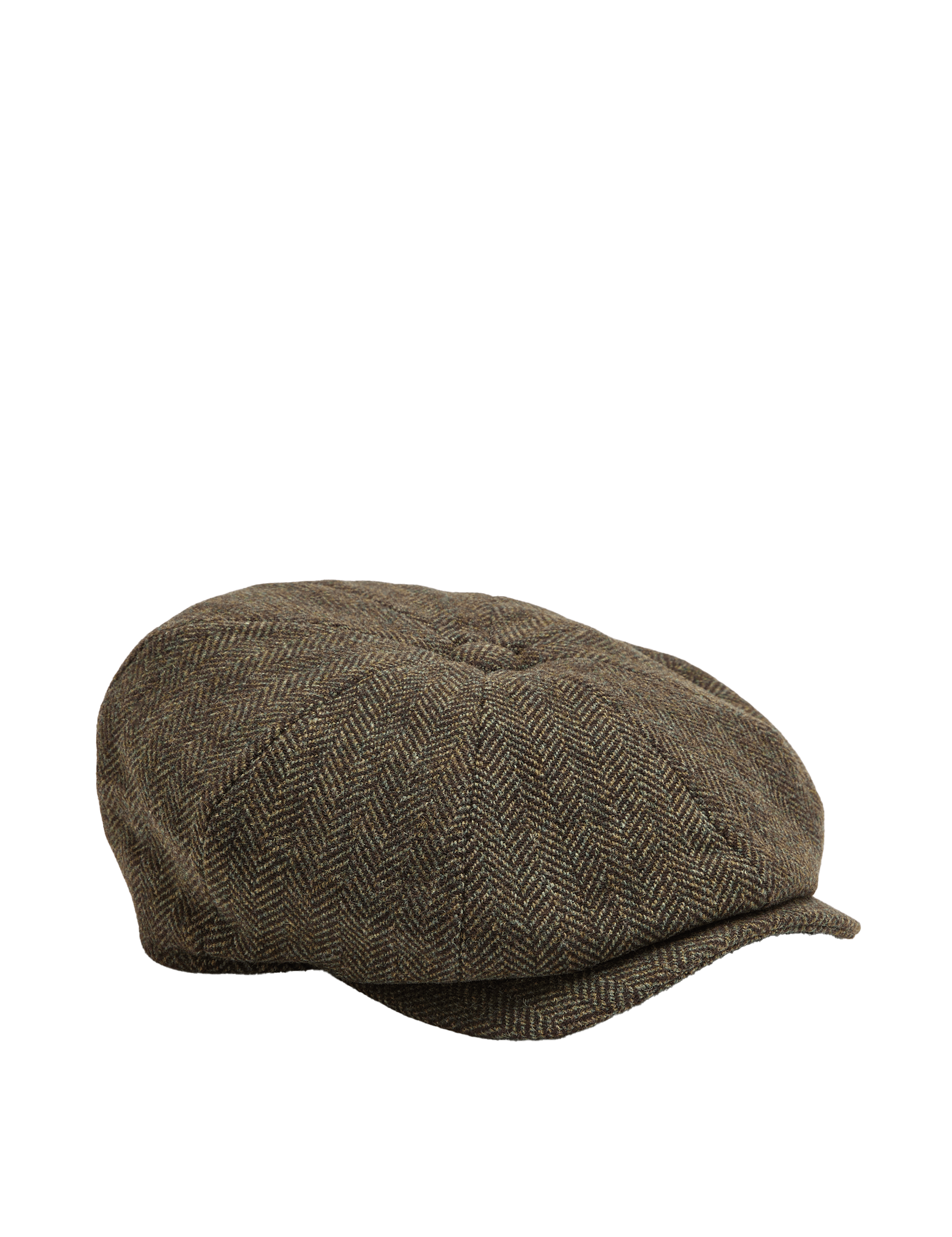 M&S herringbone baker boy hat wool-rich - British product