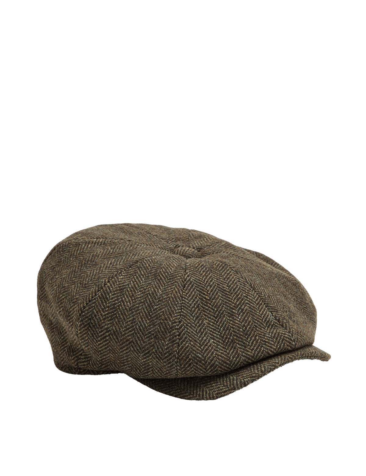 M&S herringbone baker boy hat wool-rich - British product