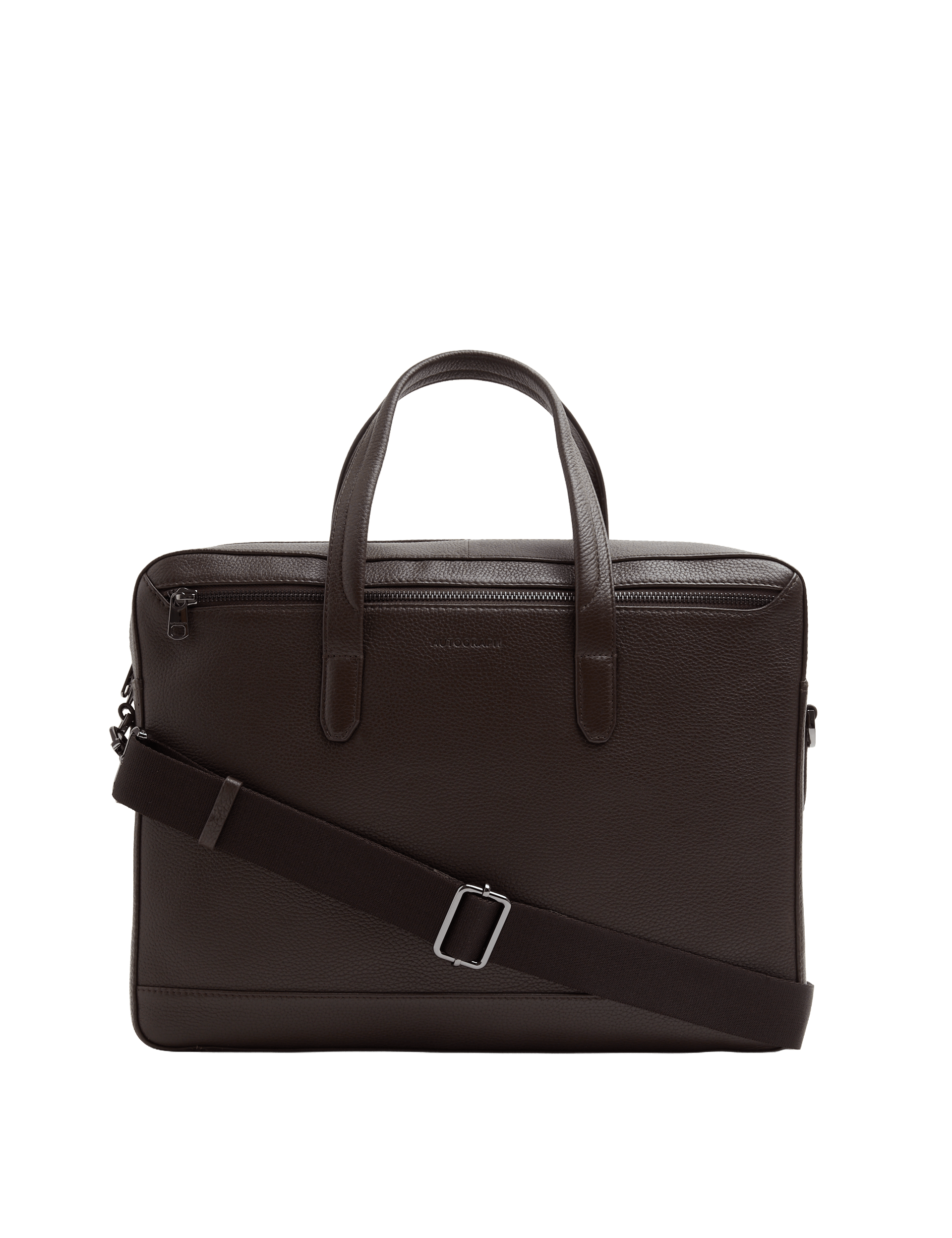 Autograph Leather Pebble Grain Laptop Bag