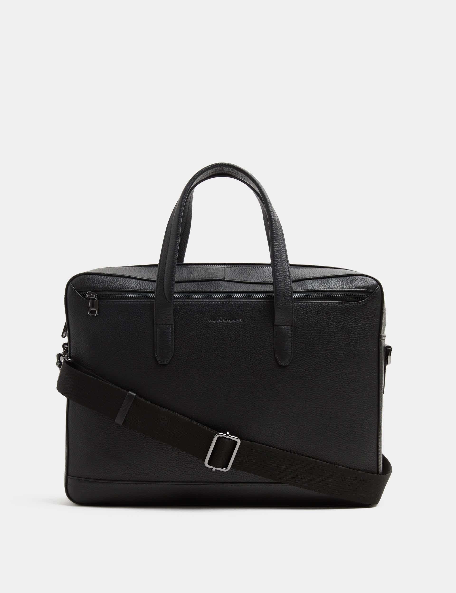 Autograph Leather Pebble Grain Laptop Bag