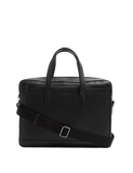 Autograph leather pebble grain laptop bag 38cm, imported from the UK