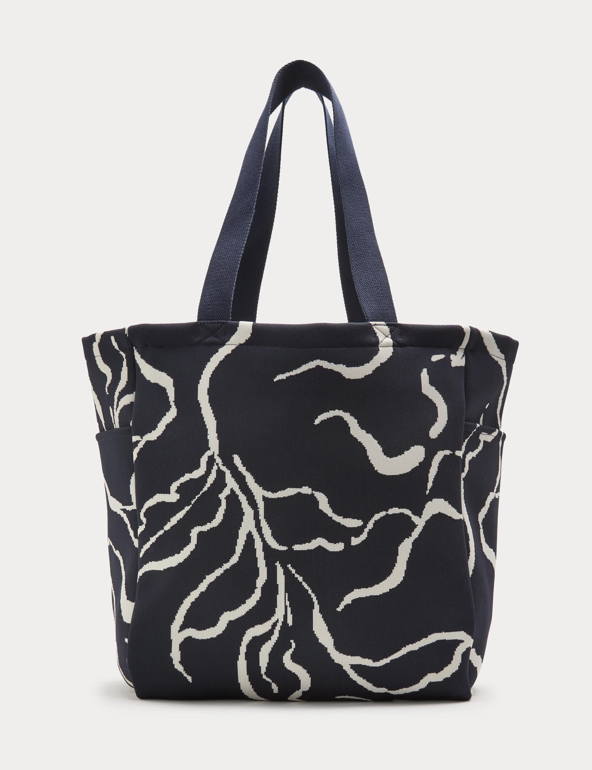 Autograph floral tote bag with zip pocket (British brand)