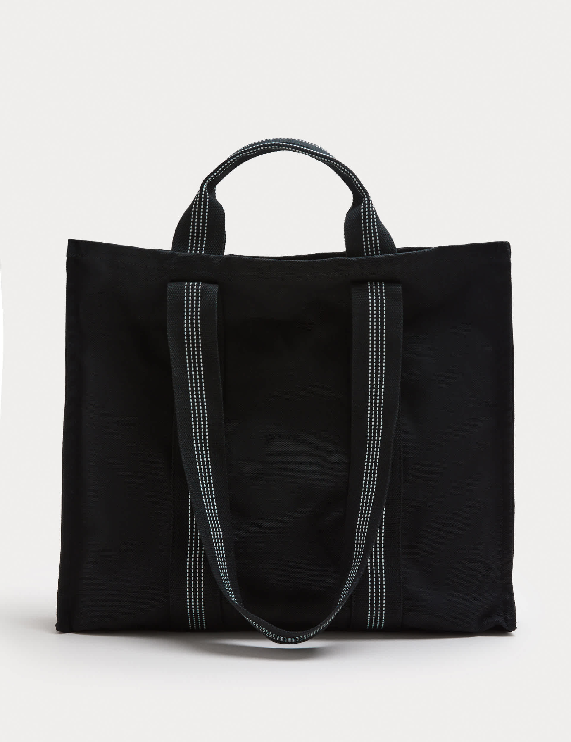 M&S canvas tote bag with internal zip pocket (British brand)