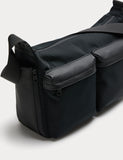 M&S Autograph adjustable messenger bag faux leather - British product