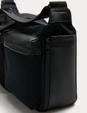M&S Autograph adjustable messenger bag faux leather - British product