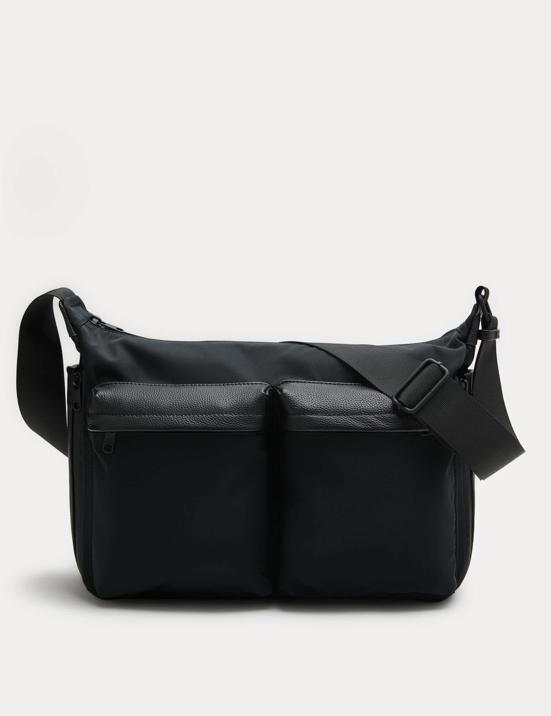 M&S Autograph adjustable messenger bag faux leather - British product