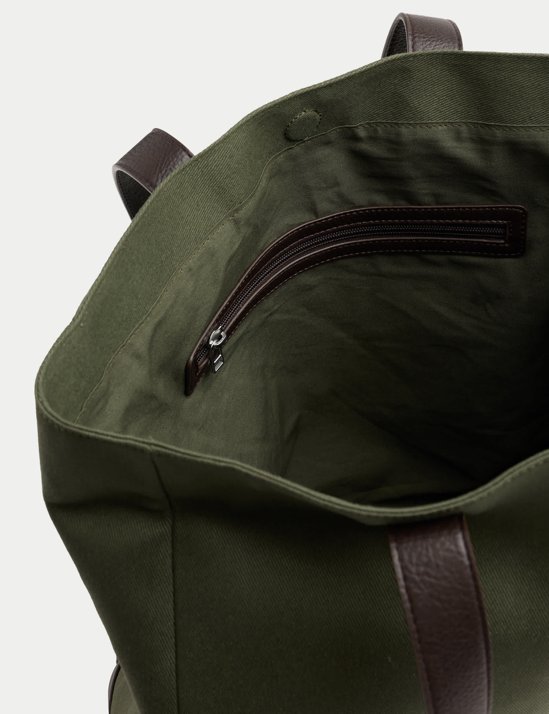 M&S cotton twill tote bag with magnetic closure - British product