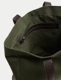 M&S cotton twill tote bag with magnetic closure - British product