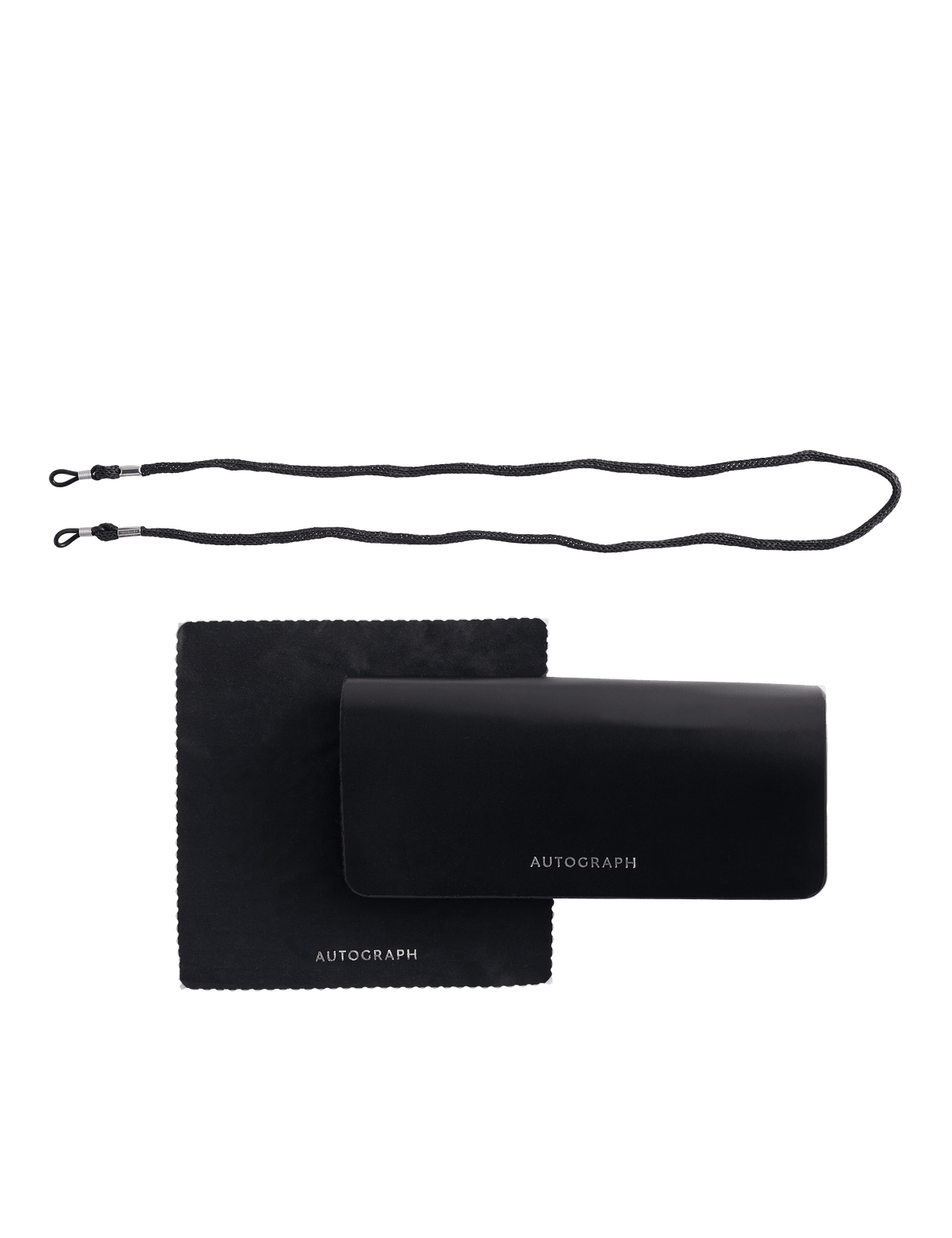 Autograph Faux Leather Sunglasses Case
