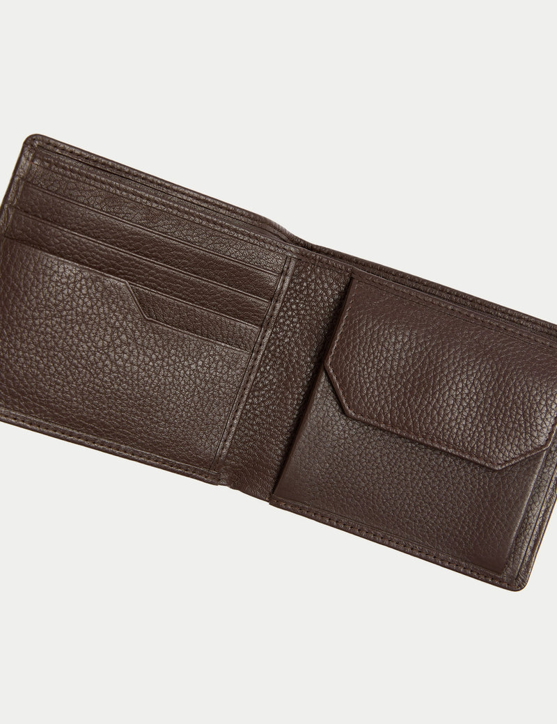 Autograph leather bi-fold wallet, imported from the UK