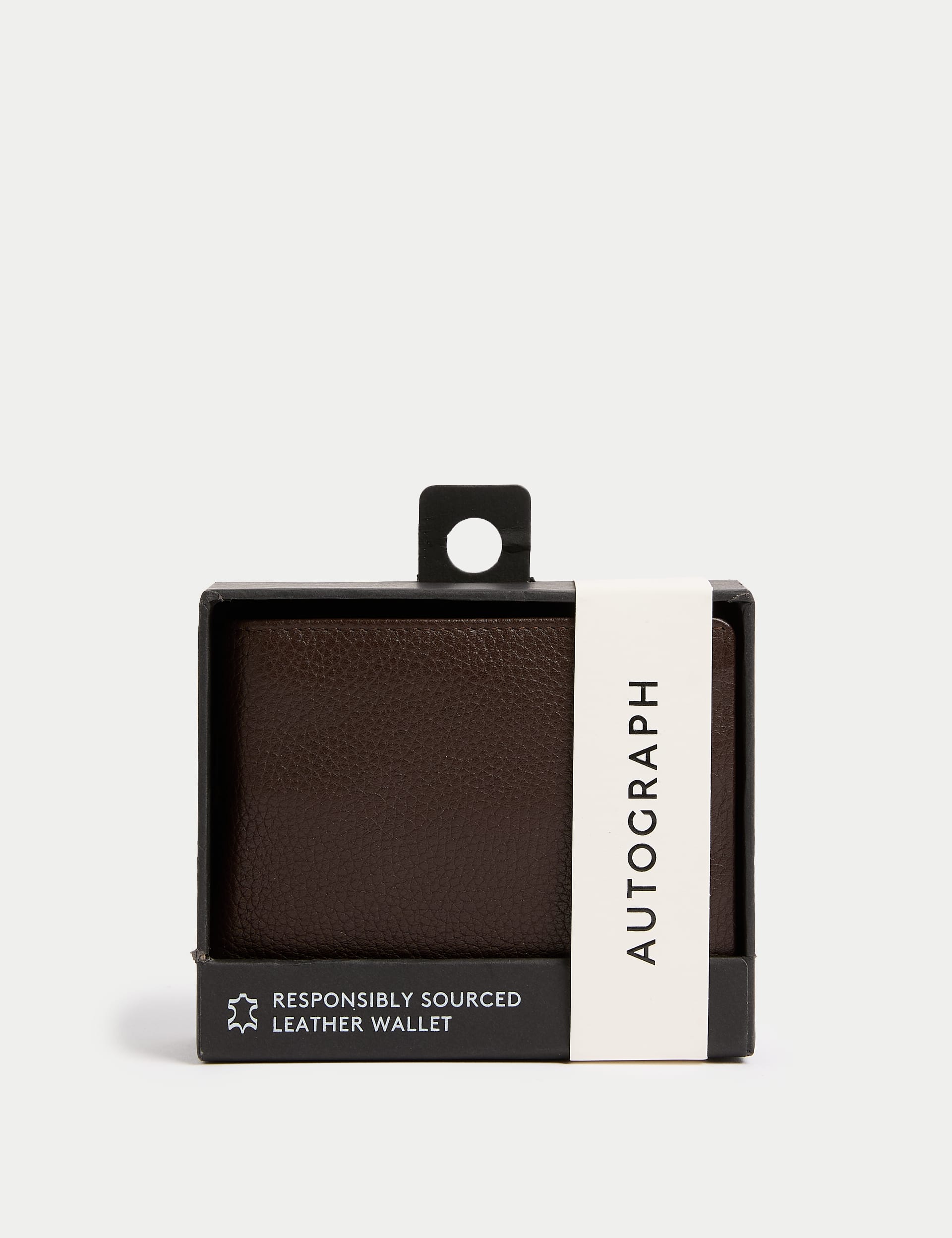 Autograph leather bi-fold wallet, imported from the UK