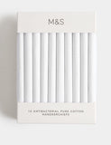 M&S antibacterial pure cotton handkerchiefs 10 pack, imported from the UK