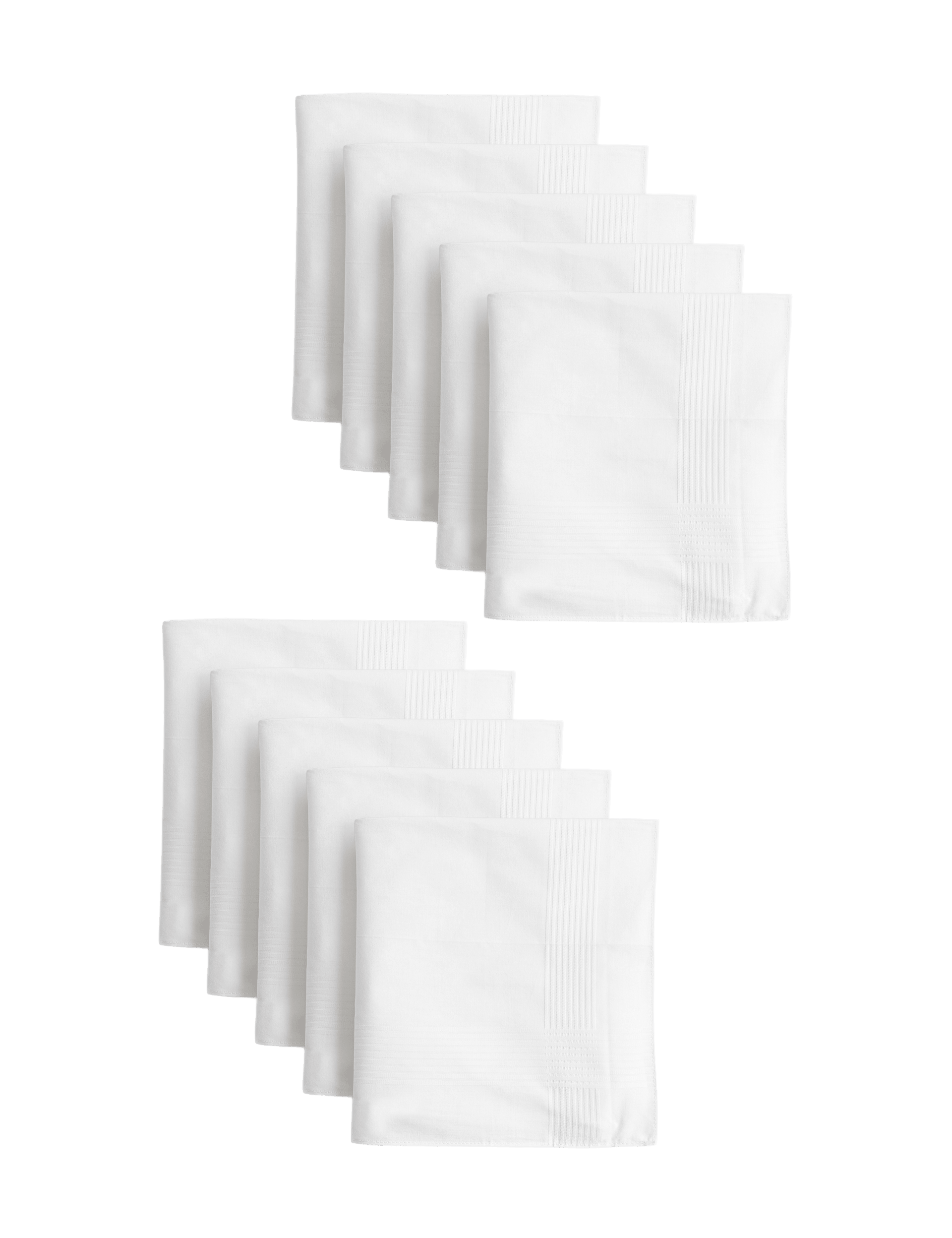 M&S antibacterial pure cotton handkerchiefs 10 pack, imported from the UK