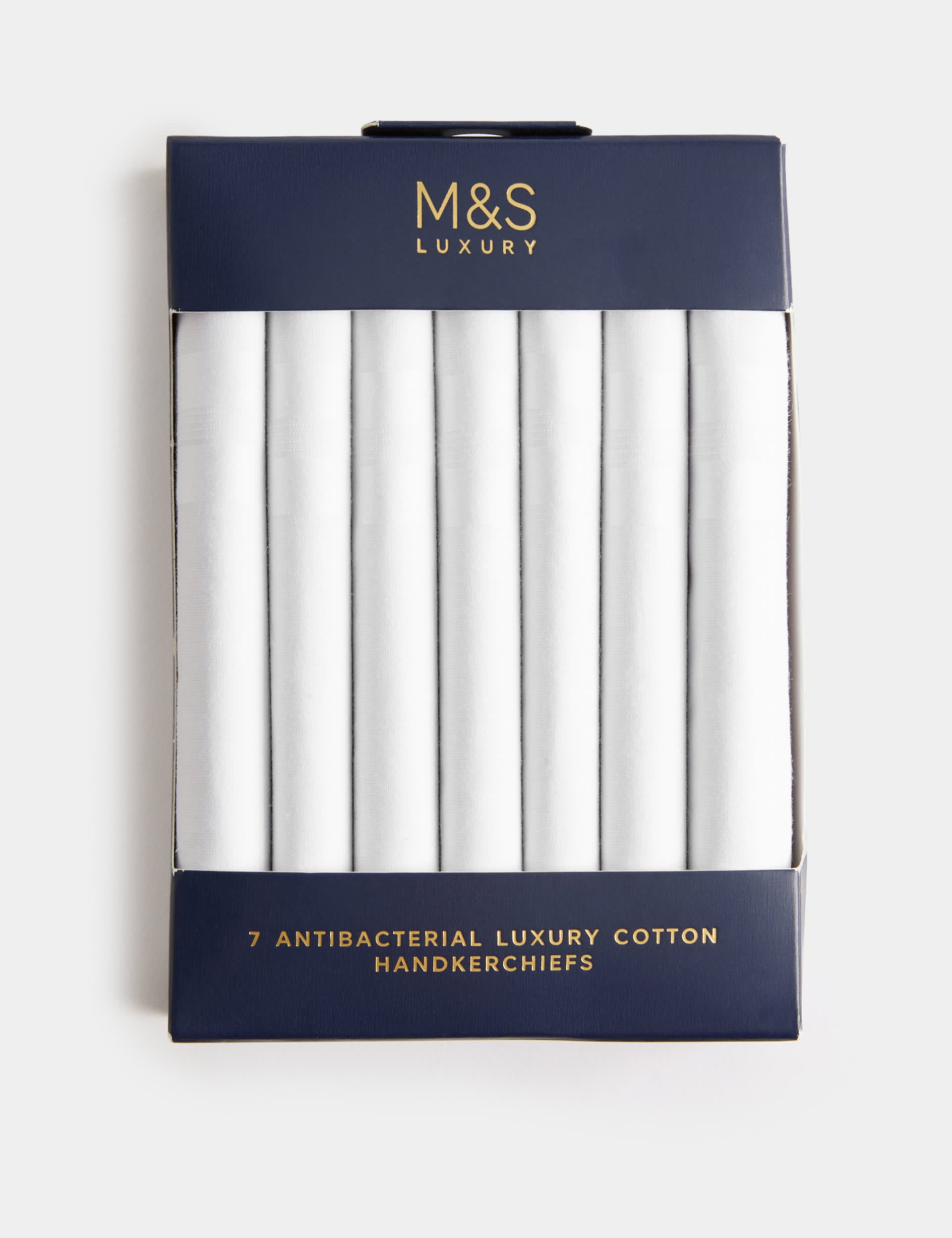 M&S antibacterial cotton handkerchiefs 7pk (British brand)