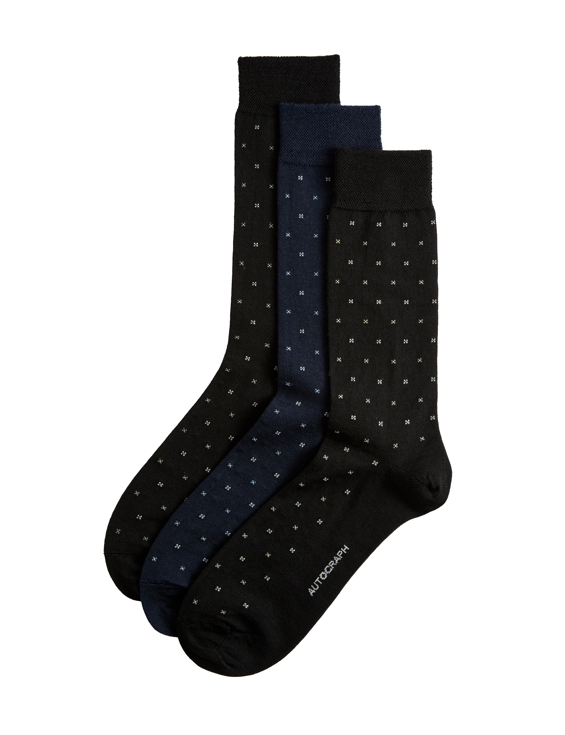 Autograph merino wool socks 3-pack geometric - British product
