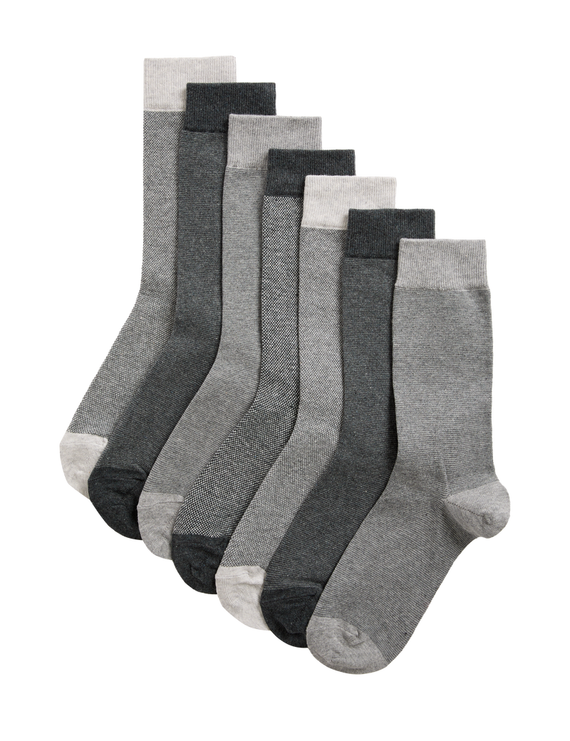 M&S Cool & Fresh cotton socks 7 pack, imported from the UK